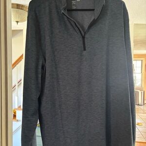 NWT GAP All Day Quarter-Zip long sleeve stretch breathable wicking lt blue large